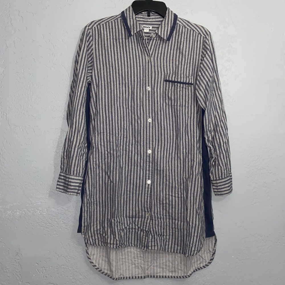 DKNY Sleep Shirt Pajama Dress Size Small